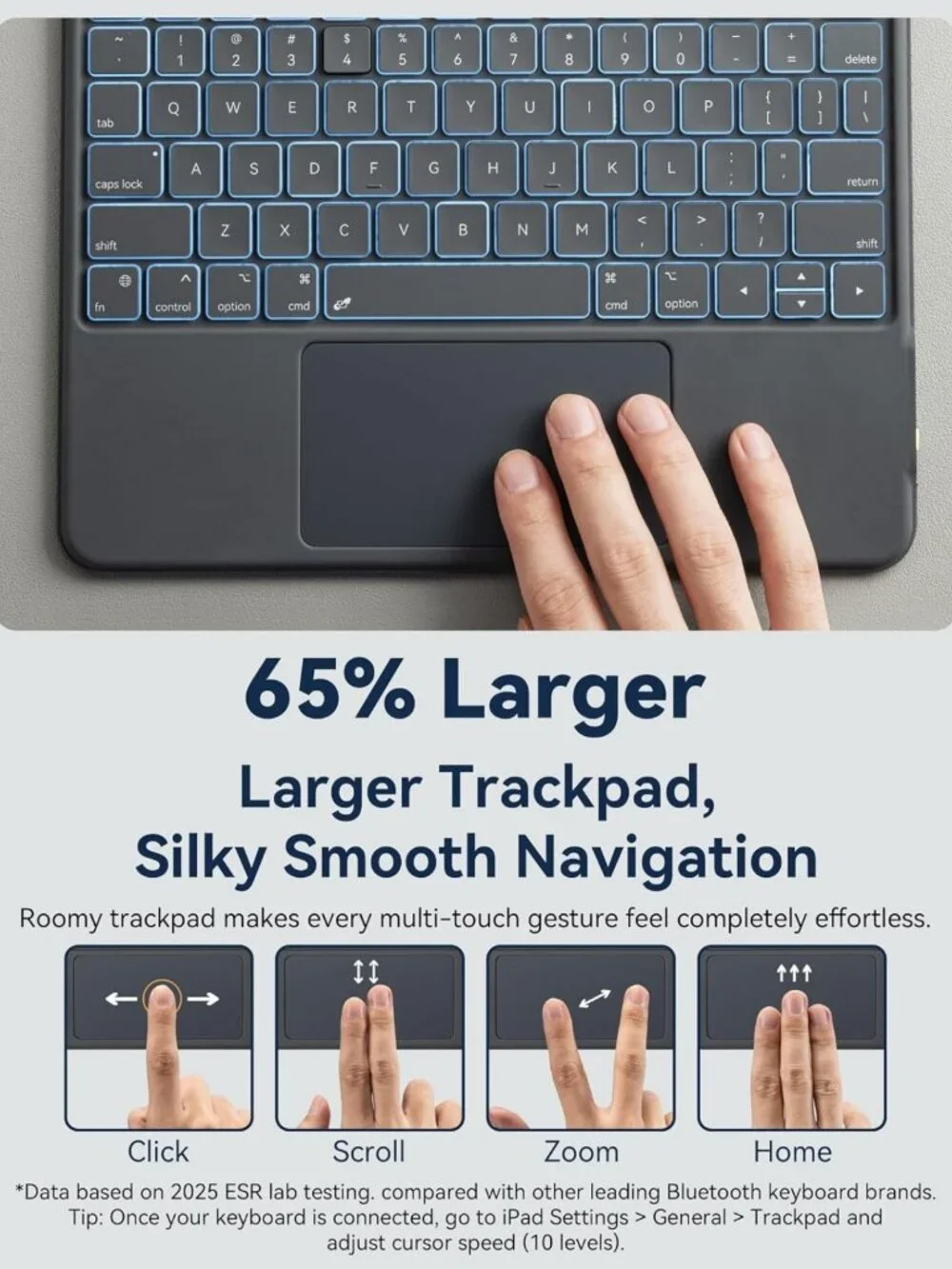 11-inch iPad Pro & Air Keyboard Case - Slim, Lightweight, Protective Cover